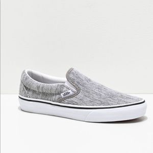 Vans Corduroy Slip On Shoes - Grey